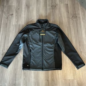 Stormtech Men’s Cascade Softshell Jacket. Size medium. Black/Gray
